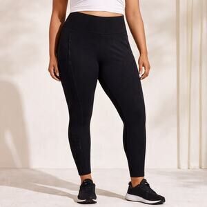 Athleta Black High Rise Perforated 7/8 Leggings Sz M